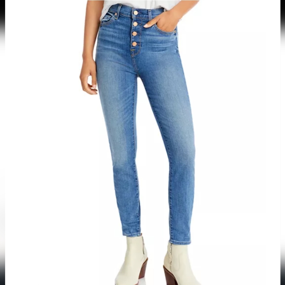 7 for All Mankind Gwenevere High Waist Ankle Skinny Jeans | Size 27 W